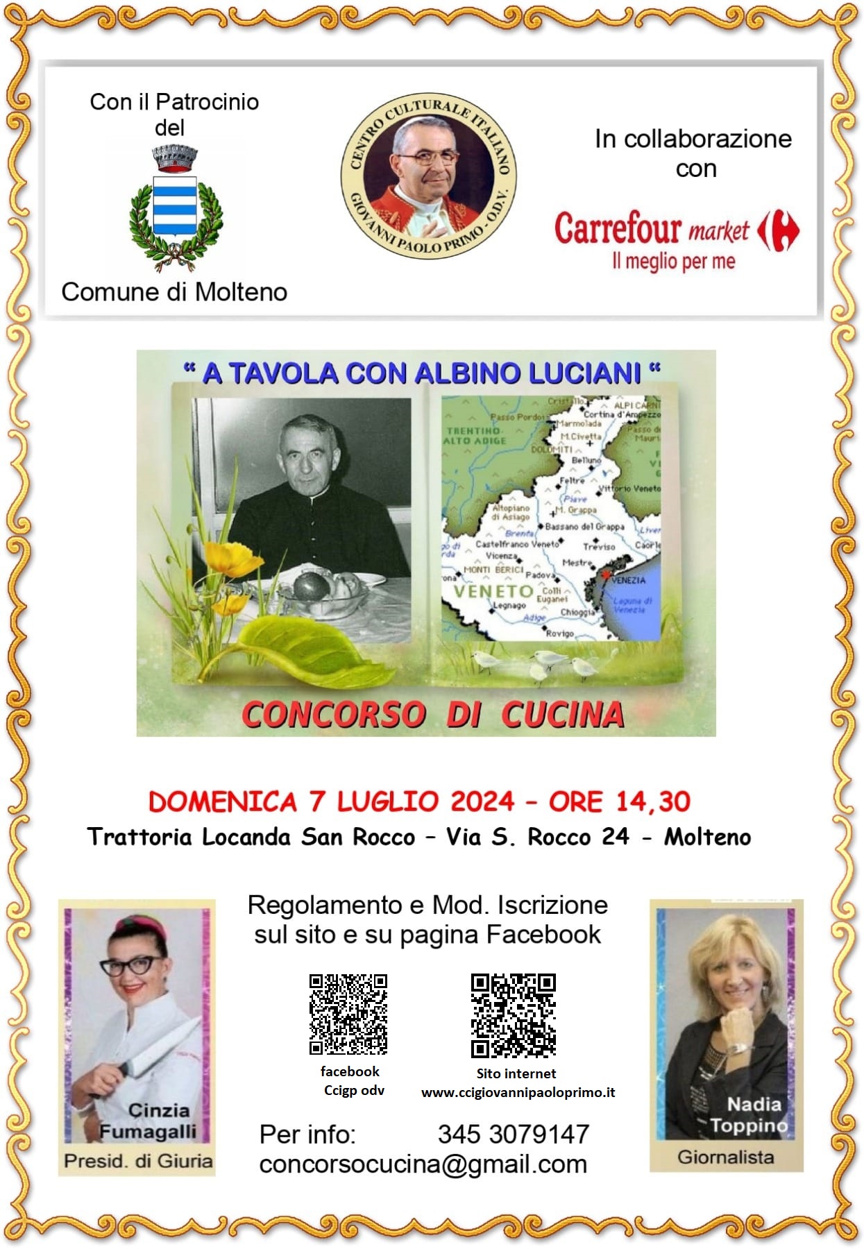 Concorso di Cucina “A Tavola con Albino Luciani”